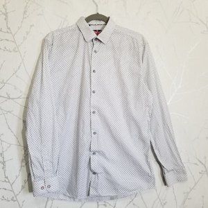 Soul of London Anchor Print Button Down Shirt